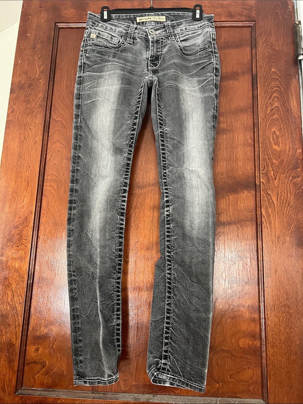 Big star faded black jeans, size 26R